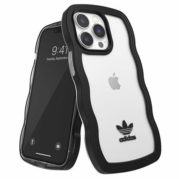 Capa Adidas OR Wavy para iPhone 13 Pro / iPhone 13 - preto-transparente
