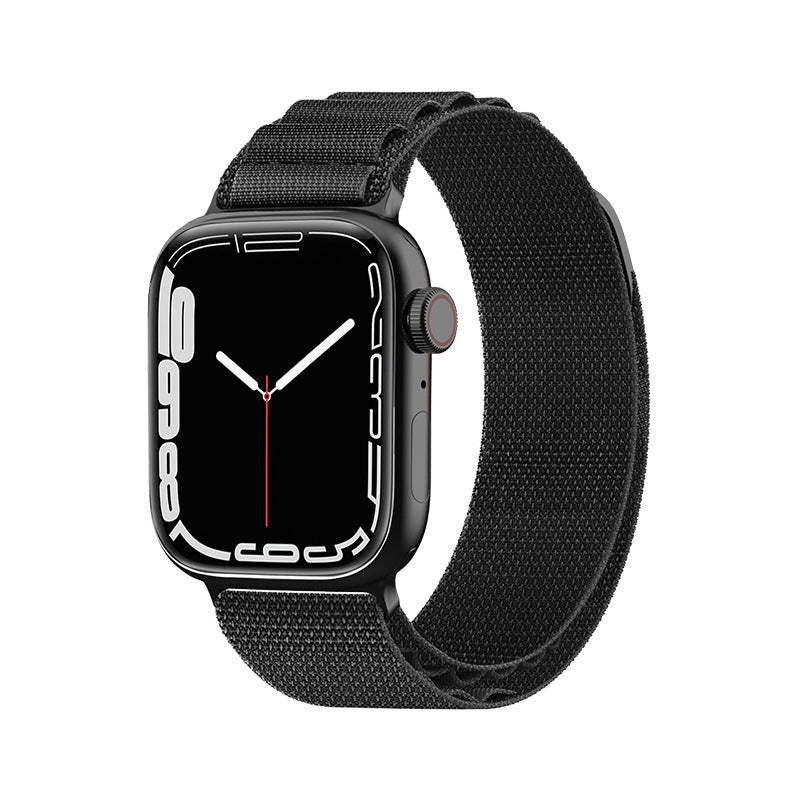 Pulseira Alpine com fivela de aço para Apple Watch 42/44/45/49 mm - preta