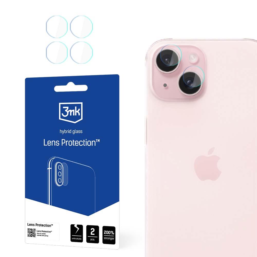 Vidro híbrido 3mk Lens Protection™ para iPhone 15 Plus