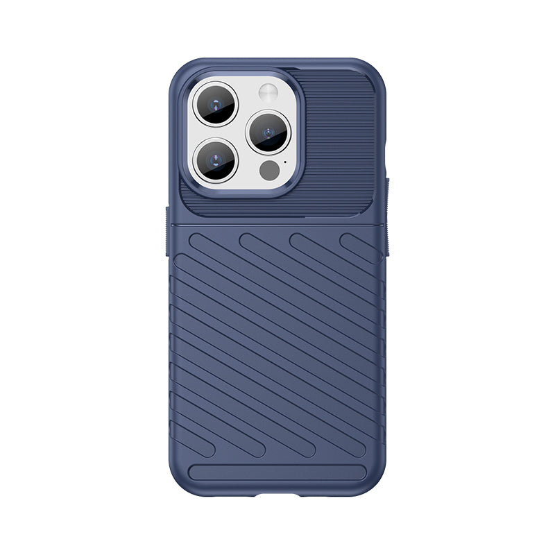 Capa blindada para iPhone 15 Pro Thunder Case - azul