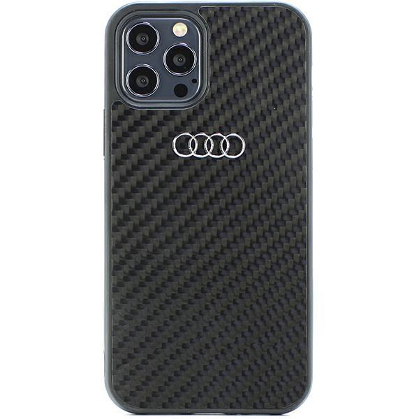Capa Audi de Fibra de Carbono para iPhone 12 / iPhone 12 Pro - preta
