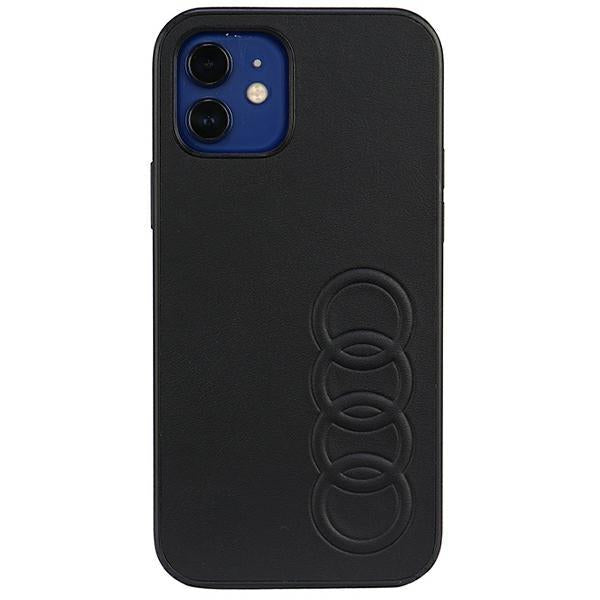 Capa Audi em Couro Sintético para iPhone 12 / iPhone 12 Pro - preta
