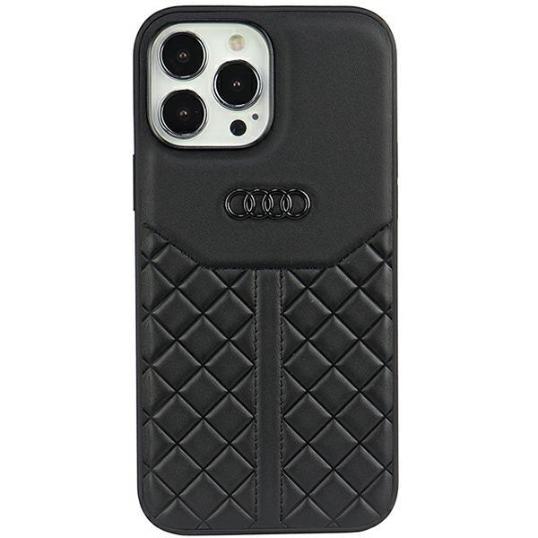 Capa Etui Audi em Couro Legítimo para iPhone 13 Pro / 13 - preta