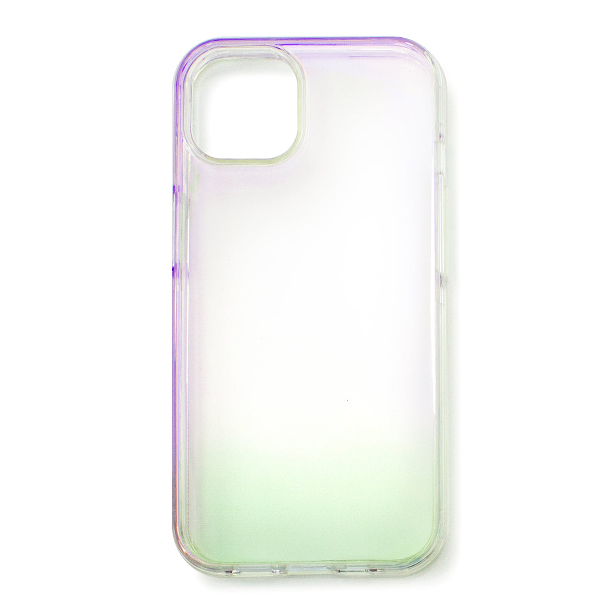 Capa Aurora para iPhone 13 Pro Max, capa gel opalescente roxa.