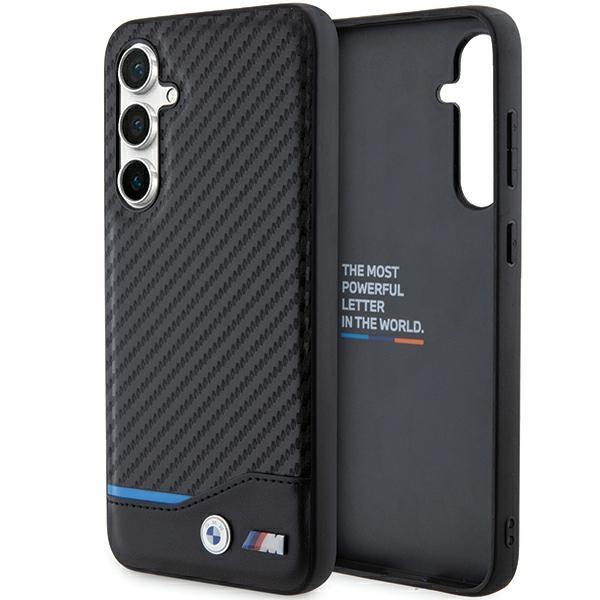 Capa BMW Leather Carbon para Samsung Galaxy S23 FE - preta
