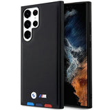 Etui BMW Leather Stamp Tricolor para Samsung Galaxy S23 Ultra - preto