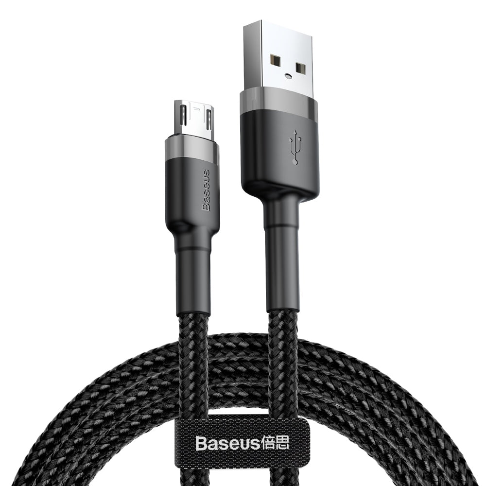 Baseus Cafule Cable cabo de nylon resistente USB / micro USB QC3.0 2.4A 1M vermelho (CAMKLF-B09)