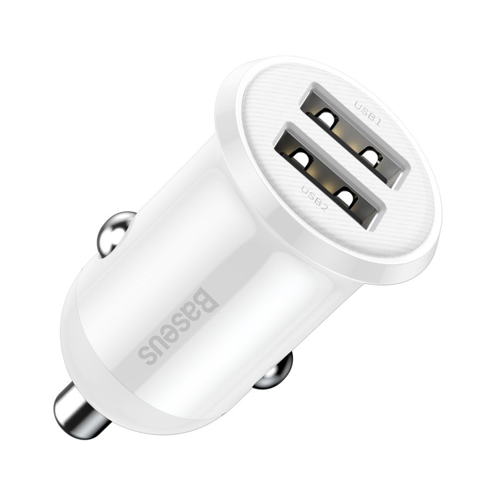 Baseus Grain Pro Carregador Veicular 2x USB 4,8 A preto (CCALLP-01)