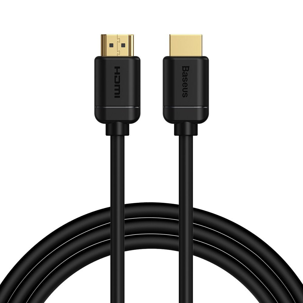 Baseus cabo HDMI 2.0 4K 60 Hz 3D HDR 18 Gbps 1 m preto (CAKGQ-A01)