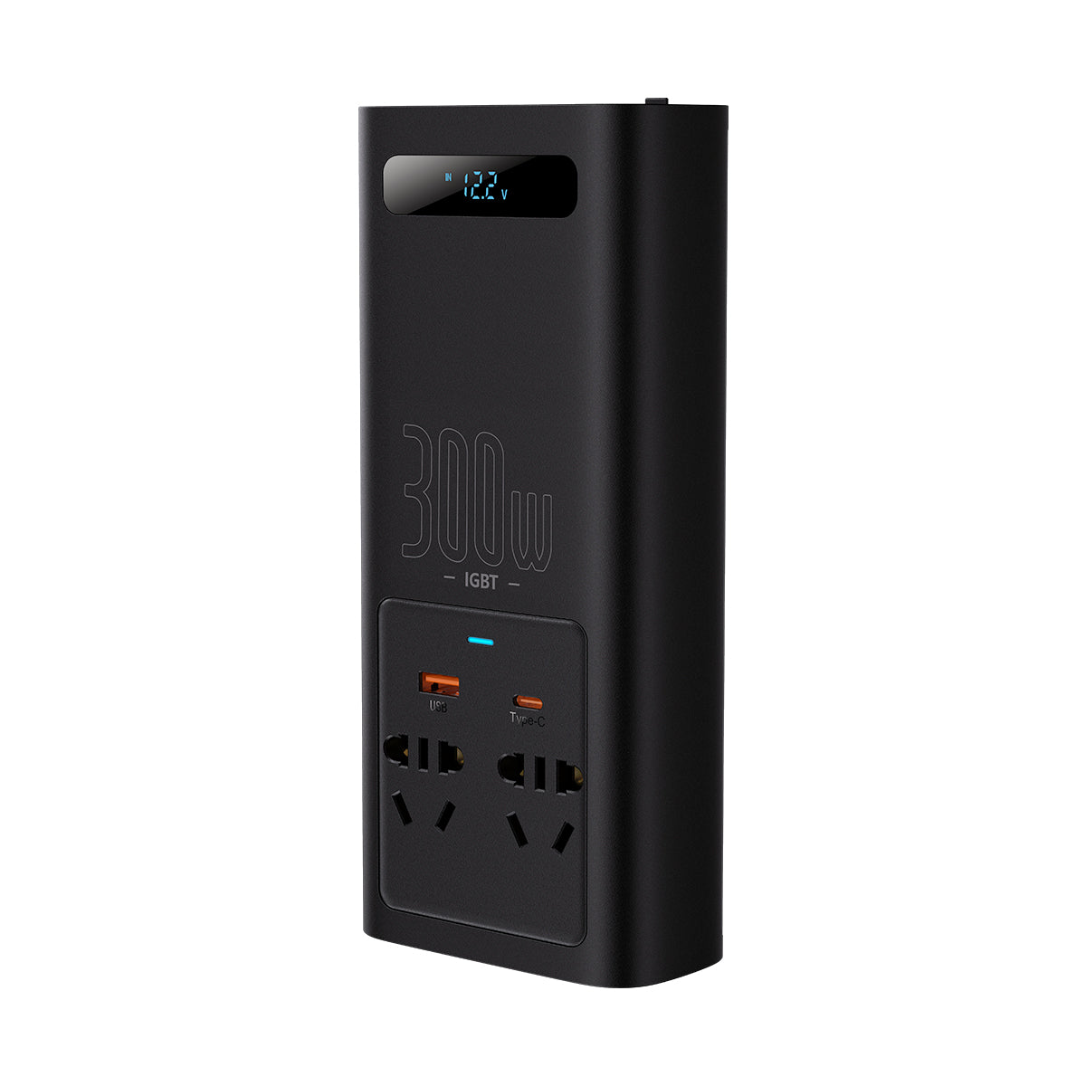 Inversor de corrente automotivo Baseus IGBT 300W 220V (plugue CN/EU) preto (CGNB010101)