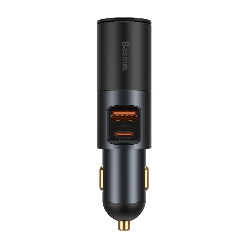 Baseus Share Together Carregador de carro USB / USB Tipo C / tomada de isqueiro 120W Quick Charge Power Delivery cinza (CCBT-C0G)