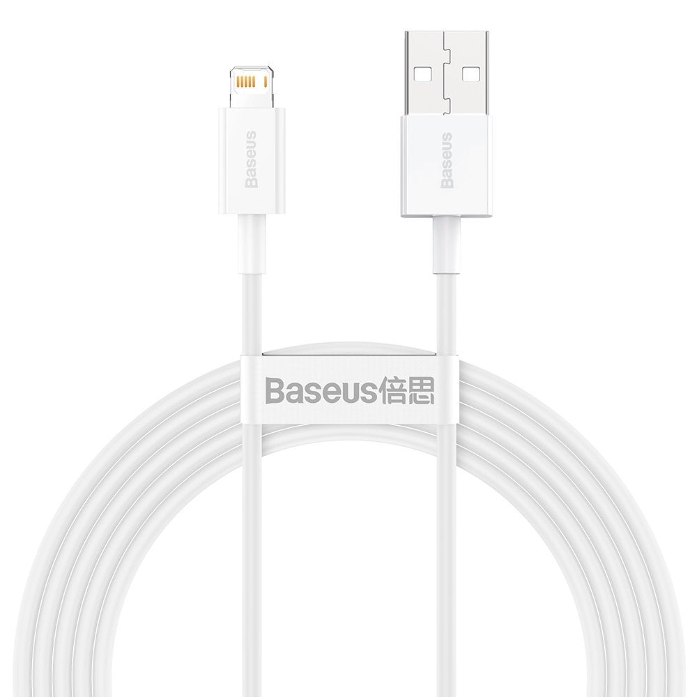 Baseus Superior cabo USB - Lightning 2,4A 1 m Branco (CALYS-A02)
