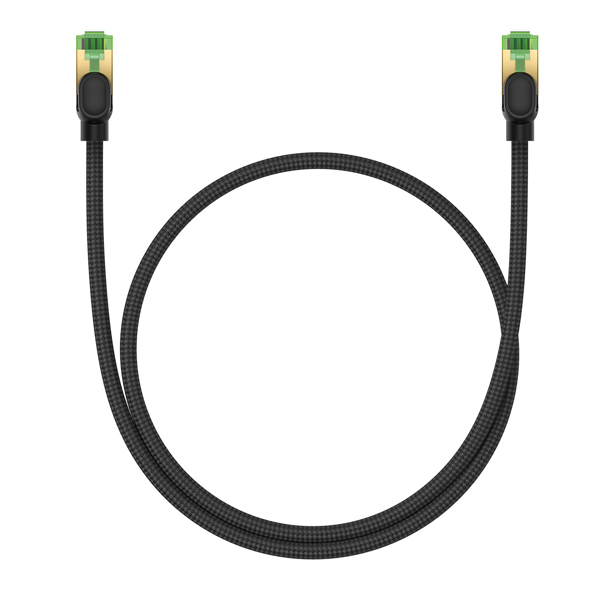 Baseus cabo de rede rápido RJ45 cat. 8 40Gbps 0.5m trançado preto