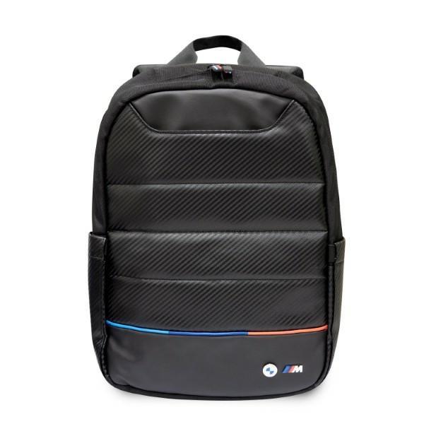 "Mochila BMW Carbon&Nylon Tricolor 16" - preta"