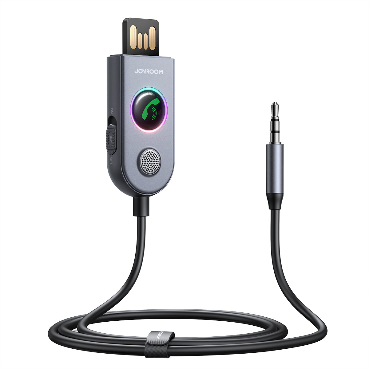 Receptor sem fio para carro Joyroom JR-CB6 - cinza