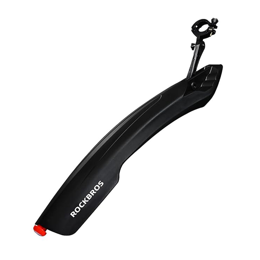 Para-lama Rockbros DNB8001 com luz LED vermelha - preto