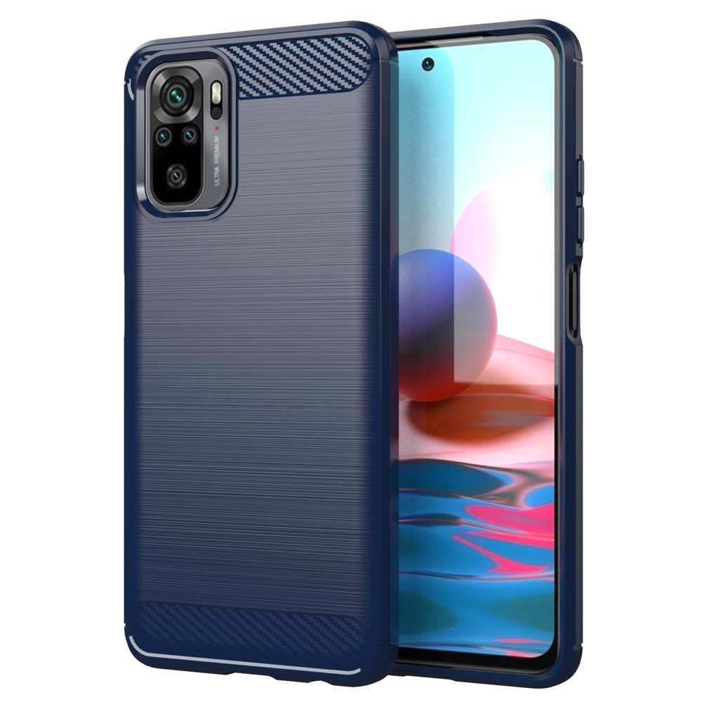 Capa flexível e resistente Thunder Case para Xiaomi Redmi Note 10 / Redmi Note 10S, azul