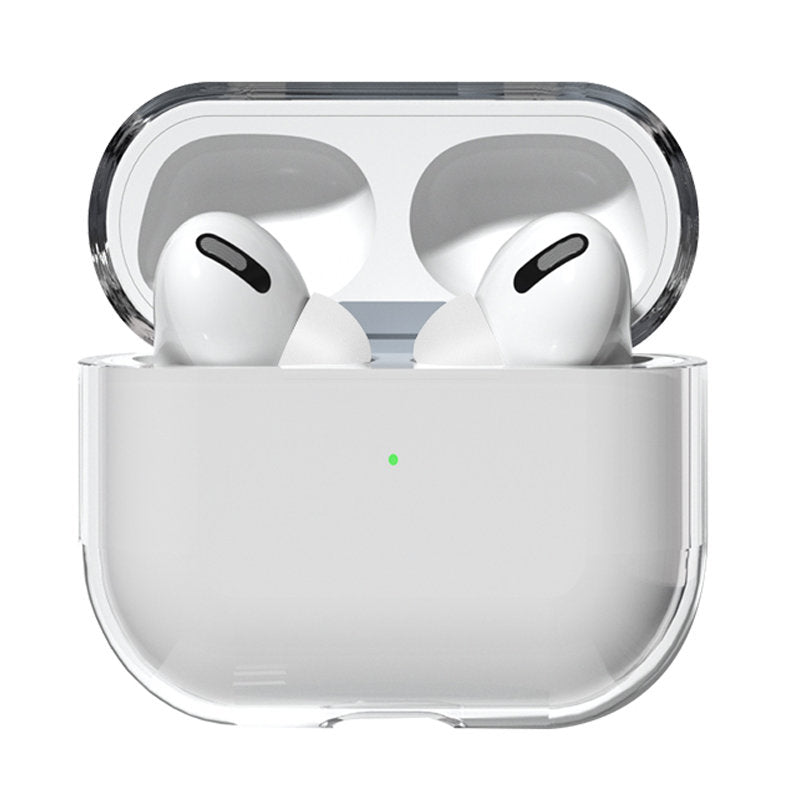 Estojo rígido e resistente para AirPods 3, capa transparente para fones de ouvido (case A)