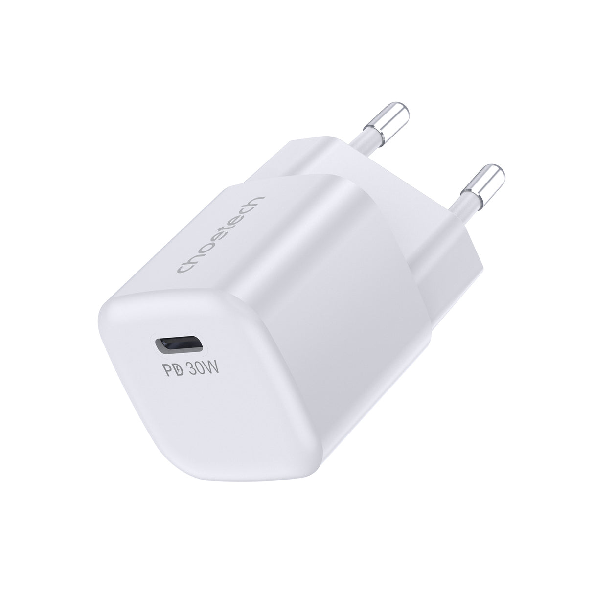 Carregador de Rede Choetech PD5007 USB-C PD 30W GaN - branco