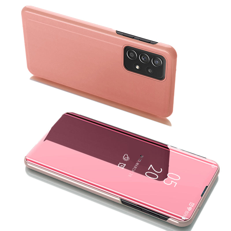 Capa Clear View com aba para Samsung Galaxy A53 5G rosa