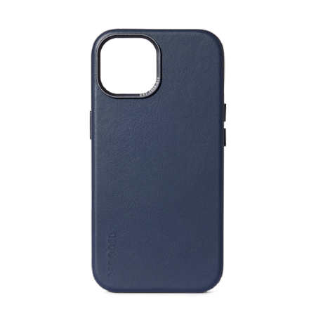Capa de Couro Decoded com MagSafe para iPhone 15 - azul