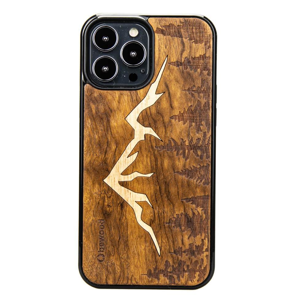 Capa de madeira para iPhone 13 Pro Max Bewood Góry Imbuia