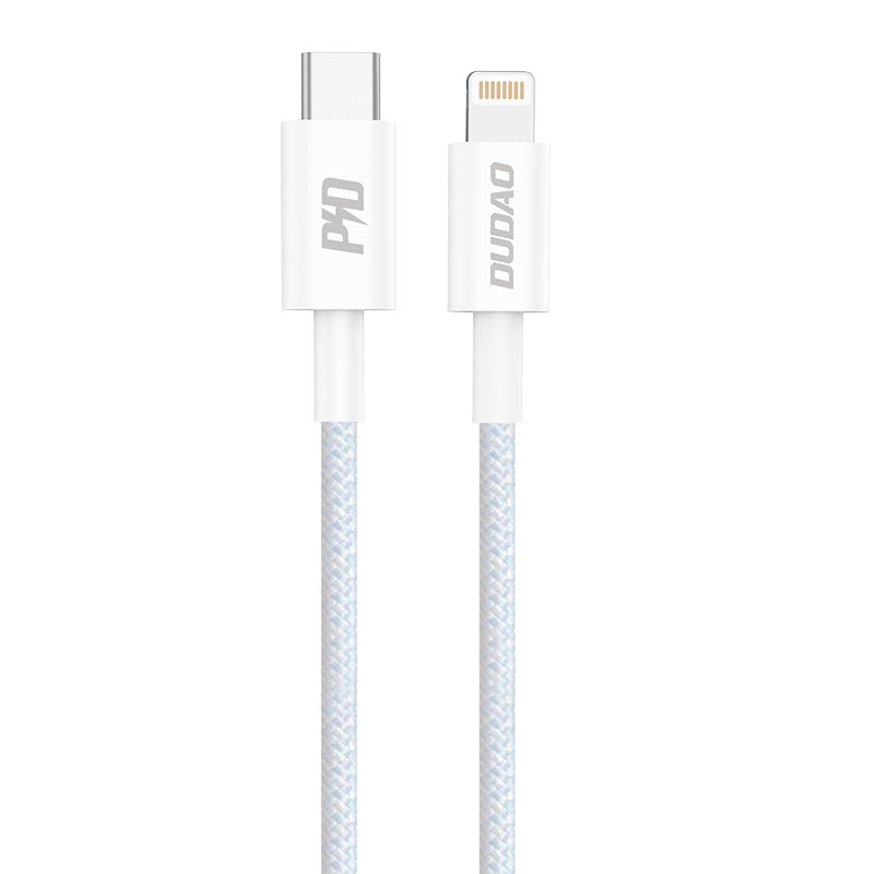 Dudao L6E cabo USB Tipo C para Lightning PD 20W 1m branco (L6E)