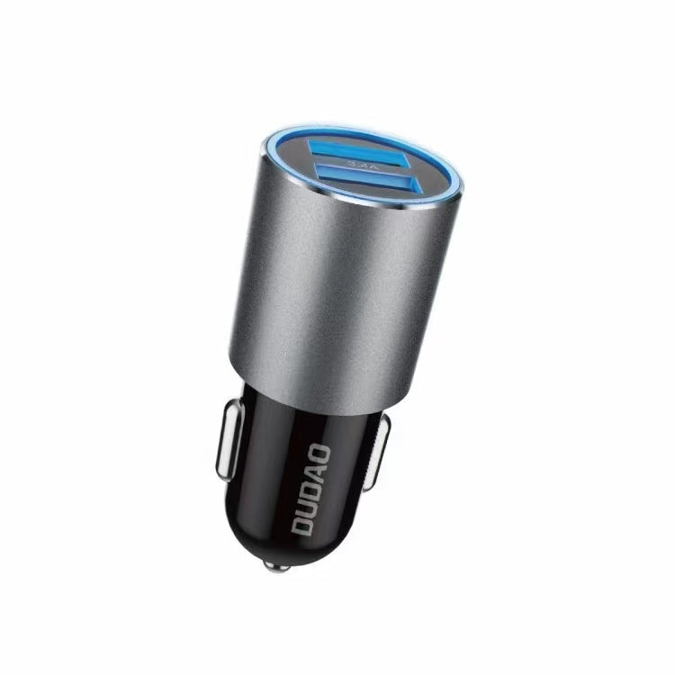 Carregador de carro Dudao 2x USB 3.4A cinza (R5s grey)