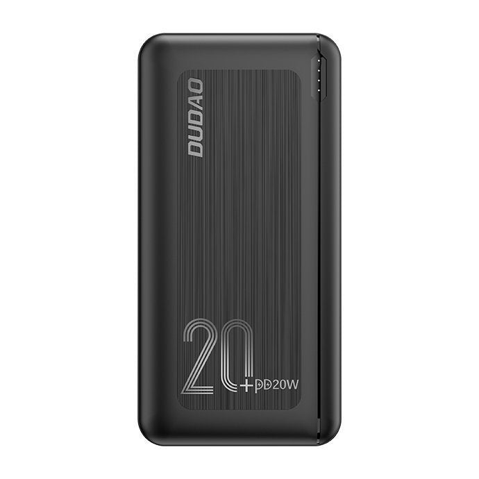 Dudao powerbank 20000 mAh Power Delivery 20 W Quick Charge 3.0 2x USB / USB Typ C branco (K12PQ+ branco)