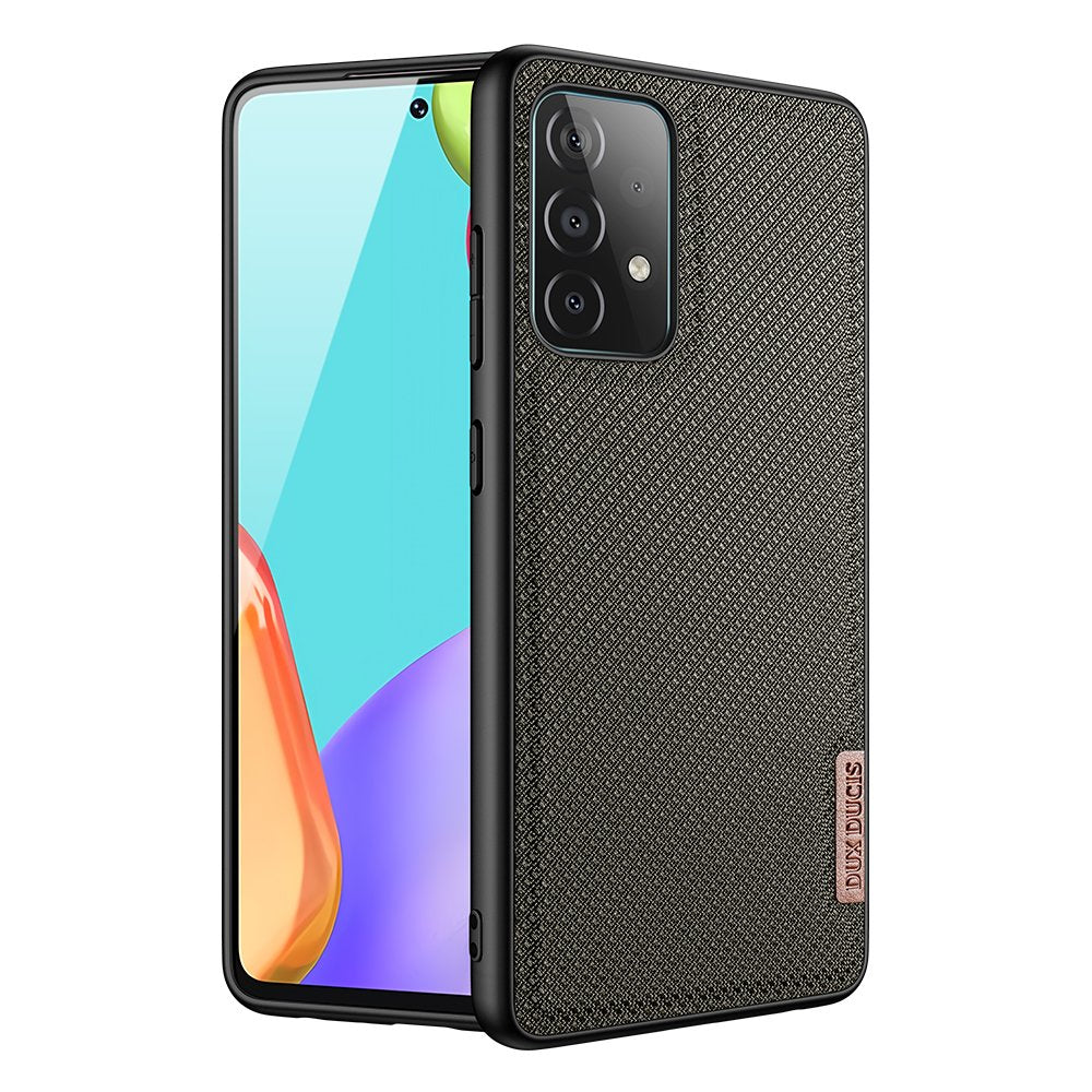 Dux Ducis Fino estojo capa revestida de material de nylon Samsung Galaxy A72 4G cinza