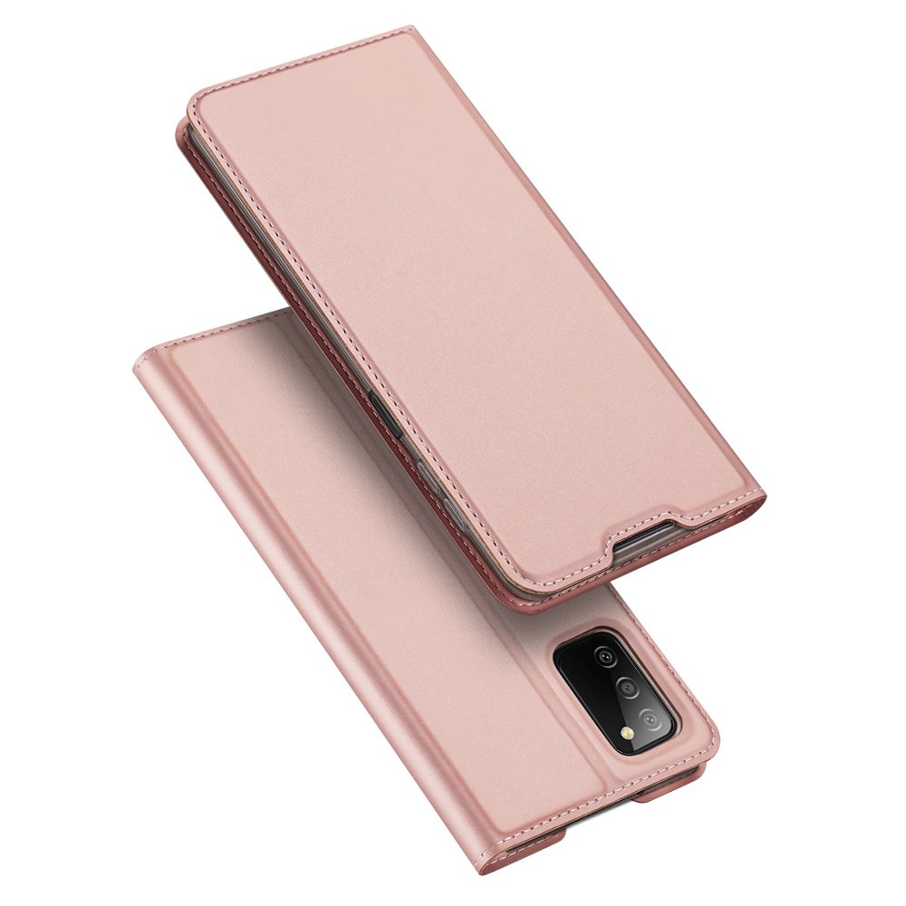 Capa Dux Ducis Skin Pro com aba para Samsung Galaxy A03s na cor rosa.