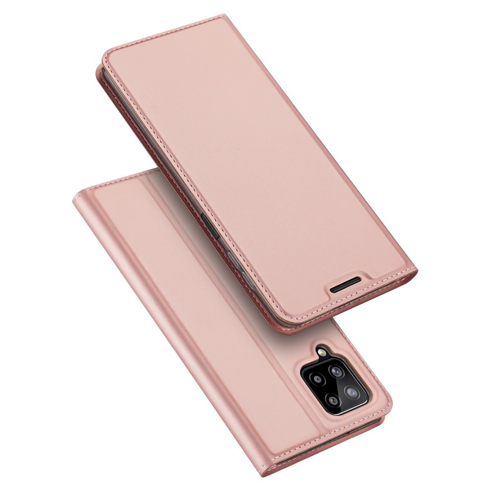 Capa Dux Ducis Skin Pro com aba para Samsung Galaxy A22 4G na cor rosa.