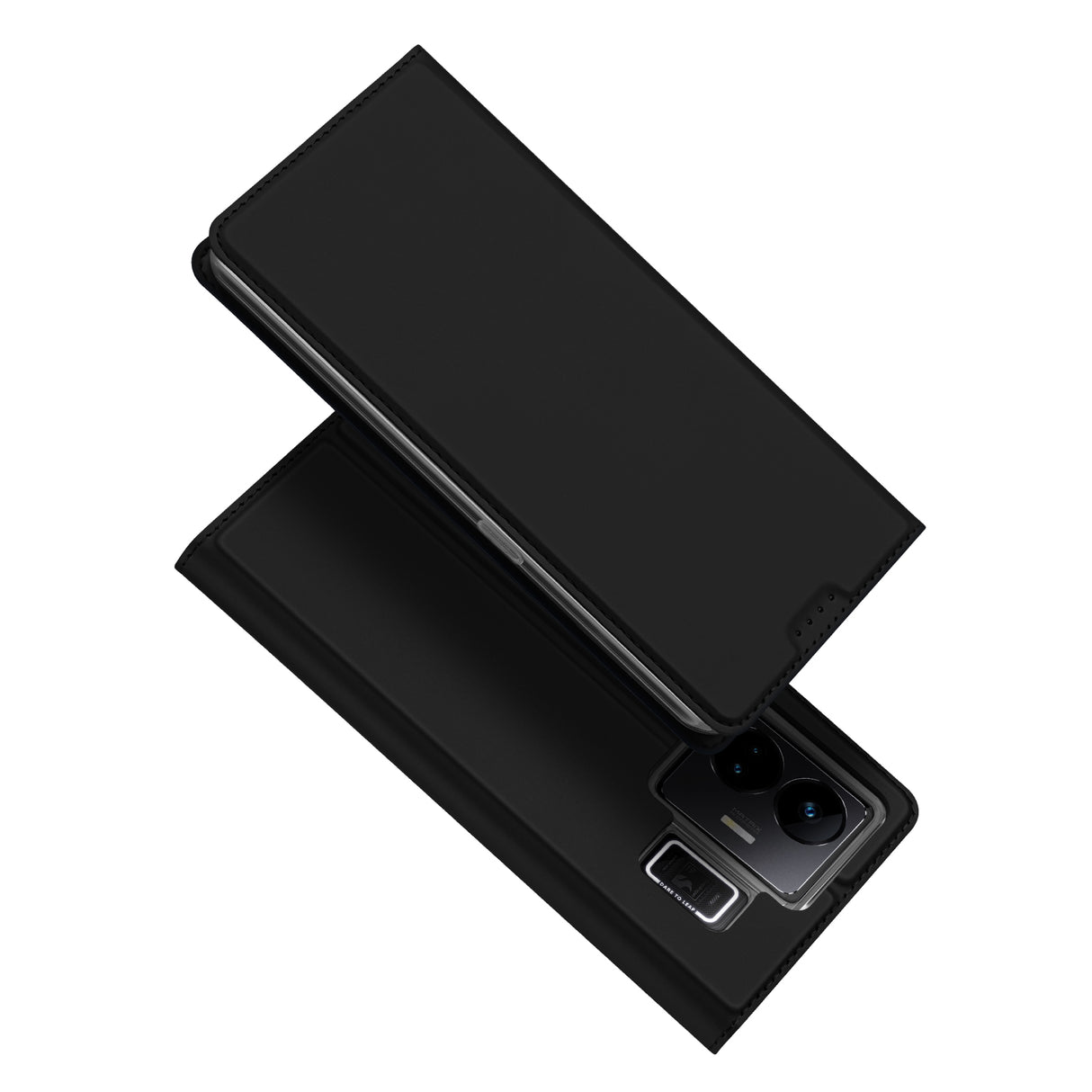 Capa Dux Ducis Skin Pro para Realme GT Neo 5 / Realme GT3 com aba, porta-cartões e suporte, na cor preta