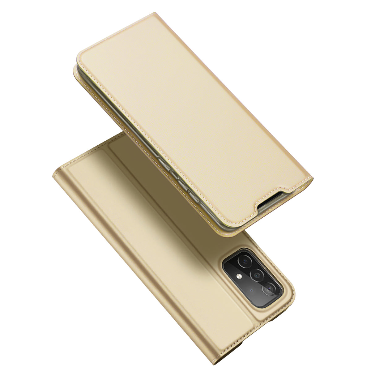 Capa protetora Dux Ducis Skin Pro com aba para Samsung Galaxy A73 dourada