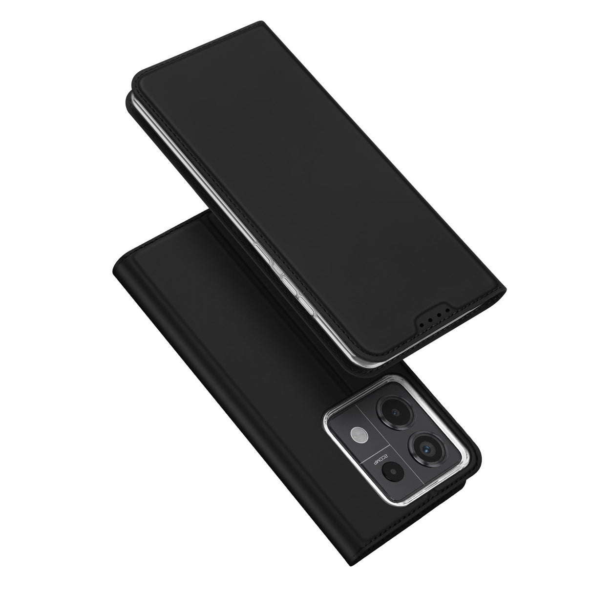 Capa Dux Ducis Skin Pro com aba e espaço para cartão para Xiaomi Redmi Note 13 Pro 5G - preta