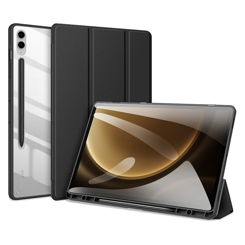 Estojo com aba e suporte Dux Ducis Toby para Samsung Galaxy Tab S9 FE Plus - preto