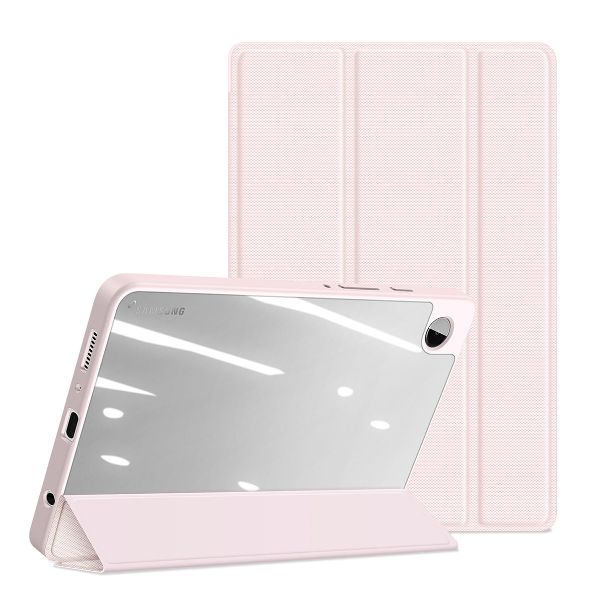 Capa com aba e suporte Dux Ducis Toby para Samsung Galaxy Tab A9 8.7'' - rosa