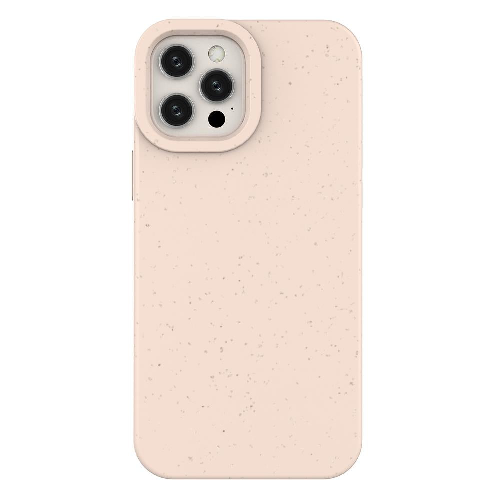 Capa Eco Case para iPhone 12 Pro Max, capa de silicone, capa protetora para telefone na cor rosa.