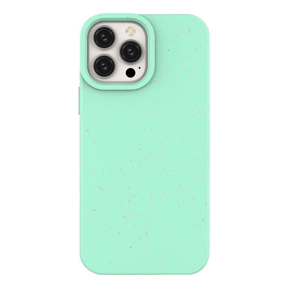 Eco Case capa para iPhone 14 Pro de silicone degradável na cor verde menta
