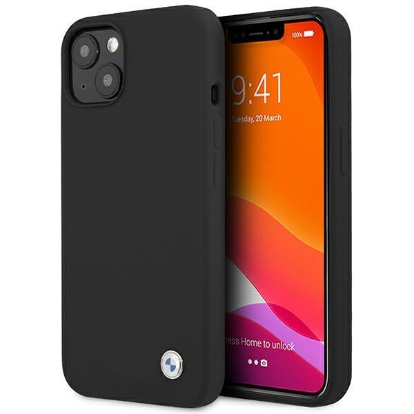 Capa BMW Silicone Signature para iPhone 13 mini - preta