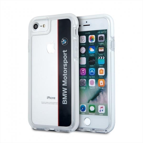 Capa BMW Motorcase para iPhone 7 / 8 / SE 2020 / SE 2022 - transparente-preta