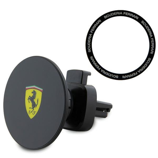 Suporte veicular Ferrari 2023 Collection MagSafe magnético para grade de ventilação - preto