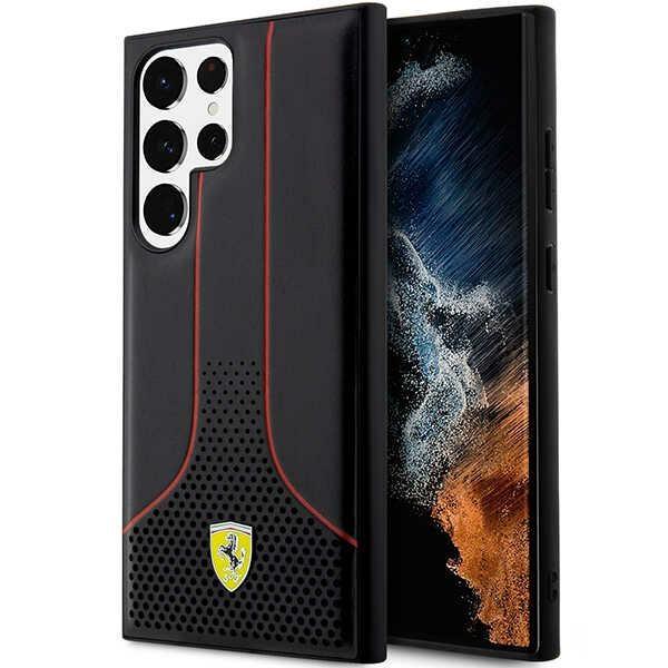 Capa Ferrari Perforada 296 P para Samsung Galaxy S23 Ultra - preta