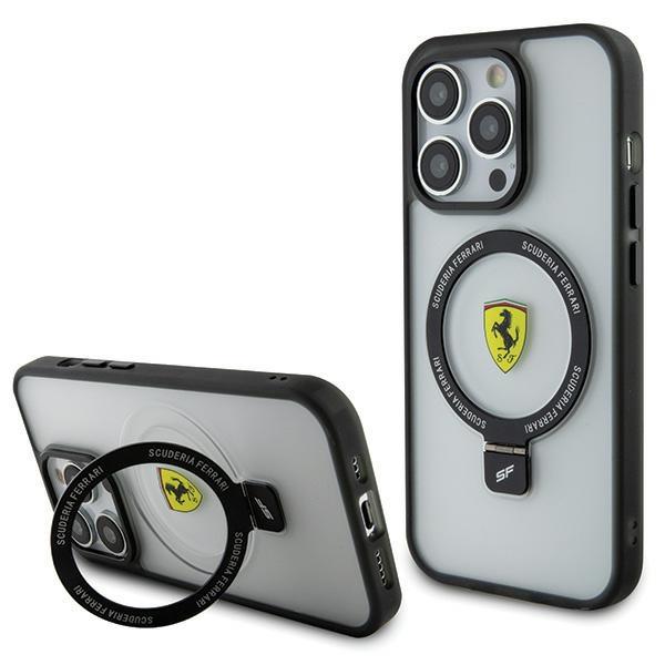 Etui Ferrari Ring Stand 2023 Collection MagSafe para iPhone 15 Pro Max - transparente