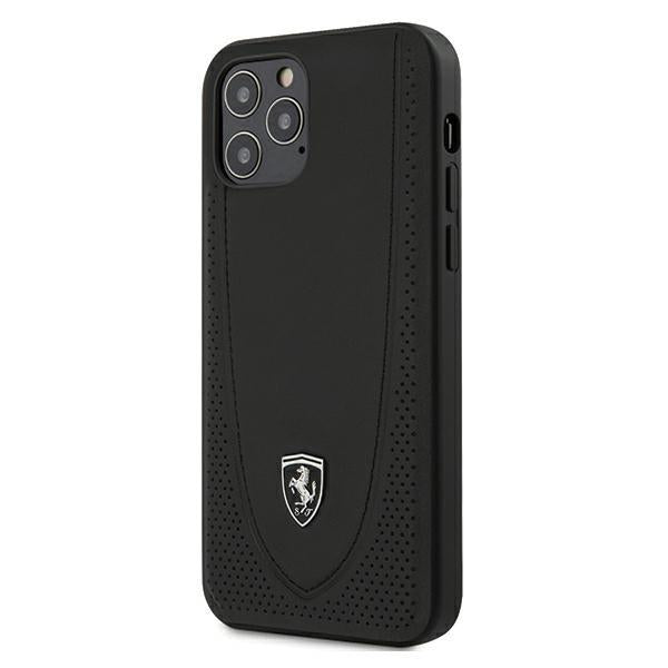 Estojo Ferrari Off Track Perfurado para iPhone 12 Pro Max - vermelho