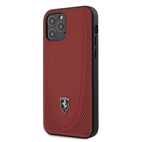 Capa Ferrari Off Track Perfurada para iPhone 12 / iPhone 12 Pro - preta