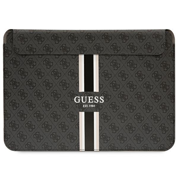 Capa Guess 4G Printed Stripes para laptop de 14" - preta