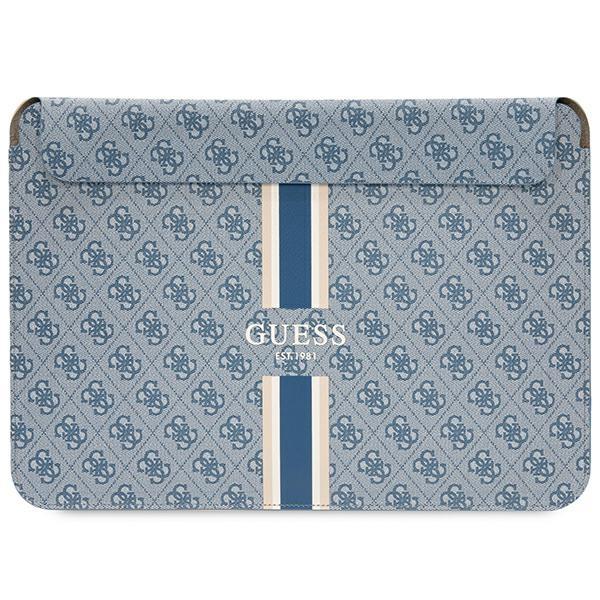 Capa Guess 4G Printed Stripes para laptop de 14" - azul