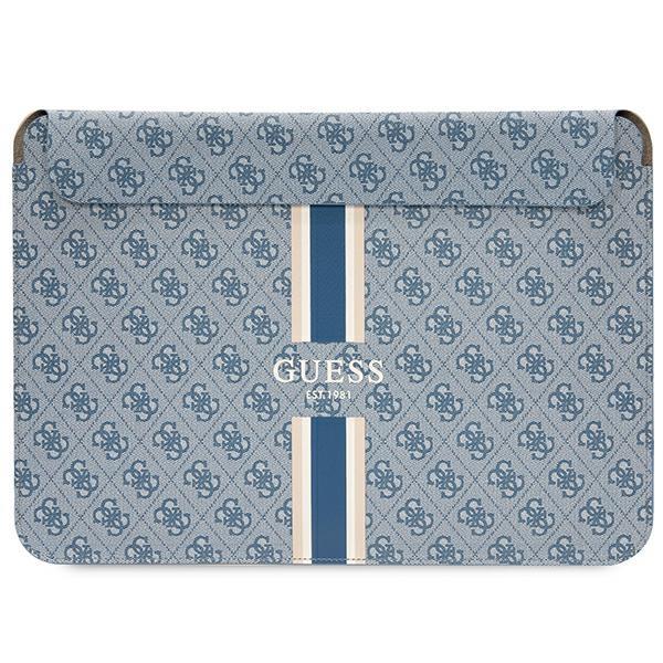 Capa Guess 4G Printed Stripes para laptop de 16" - azul