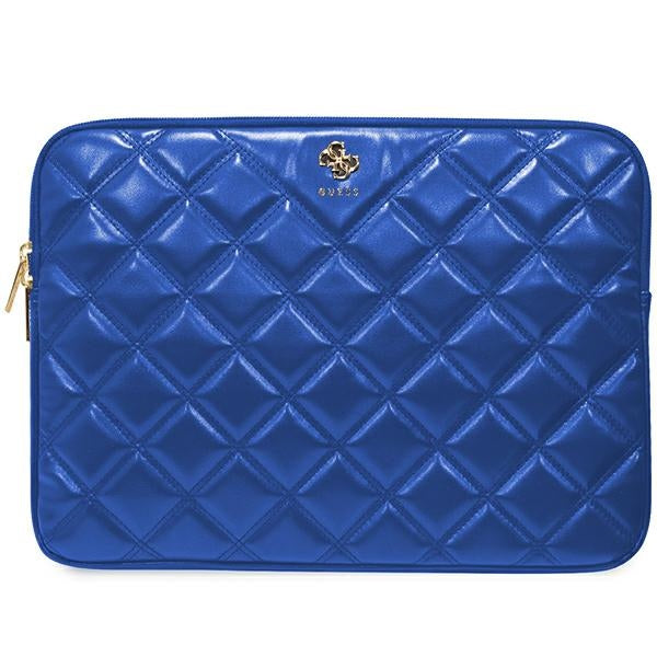 Capa Guess Quilted 4G para laptop de 14" - azul